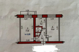 2-к. квартира, 44,6 м², 2/5 эт.