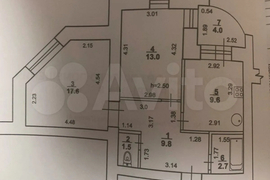 2-к. квартира, 54,2 м², 2/9 эт.