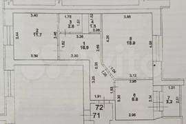 2-к. квартира, 55,4 м², 7/9 эт.