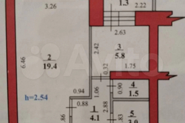 1-к. квартира, 33,8 м², 3/5 эт.