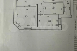 3-к. квартира, 86,3 м², 5/5 эт.