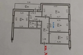 3-к. квартира, 75,7 м², 4/9 эт.