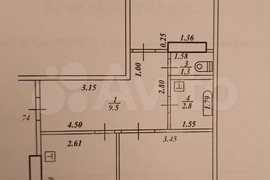 2-к. квартира, 61 м², 5/5 эт.