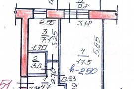 1-к. квартира, 33,1 м², 3/5 эт.