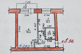 1-к. квартира, 30,9 м², 2/5 эт.