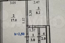 1-к. квартира, 30,2 м², 3/5 эт.