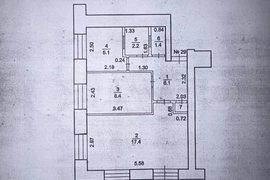 2-к. квартира, 41,6 м², 6/9 эт.