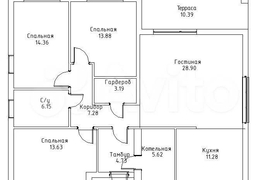 Дом 109 м² на участке 8 сот.