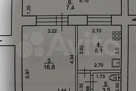 1-к. квартира, 33,4 м², 5/9 эт.