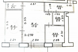 2-к. квартира, 43,5 м², 3/5 эт.