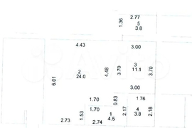 1-к. квартира, 45 м², 5/5 эт.
