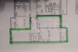 2-к. квартира, 74,5 м², 10/17 эт.