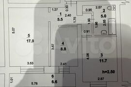 2-к. квартира, 52,2 м², 3/9 эт.