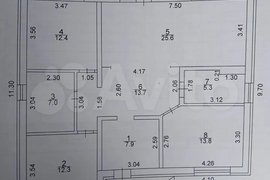 Дом 105 м² на участке 8 сот.
