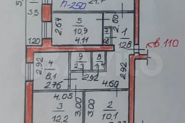 4-к. квартира, 84,6 м², 5/5 эт.