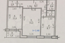 2-к. квартира, 52,4 м², 4/9 эт.
