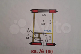 Квартира-студия, 18,2 м², 5/5 эт.