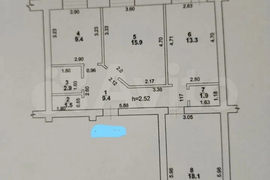 3-к. квартира, 724 м², 1/5 эт.