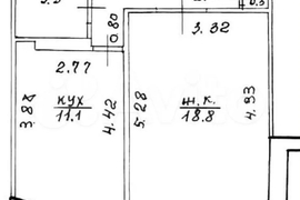 1-к. квартира, 41,6 м², 4/5 эт.