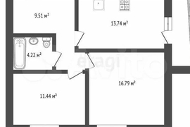 2-к. квартира, 54,6 м², 7/20 эт.