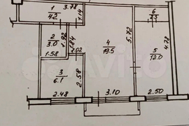 2-к. квартира, 47,1 м², 4/5 эт.