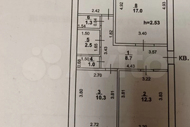 3-к. квартира, 60,6 м², 4/5 эт.