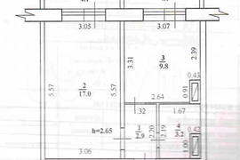 1-к. квартира, 32,9 м², 4/9 эт.