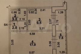 1-к. квартира, 36,2 м², 8/9 эт.