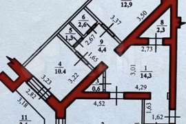 2-к. квартира, 70,2 м², 2/9 эт.