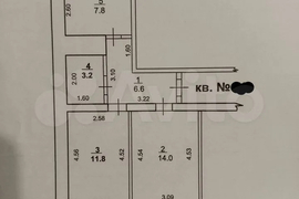 2-к. квартира, 43,4 м², 9/9 эт.