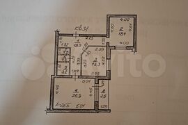 2-к. квартира, 88,1 м², 6/9 эт.