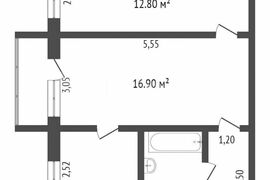 2-к кв. Башкортостан, Стерлитамак просп. Октября, 11 (43.8 м²)