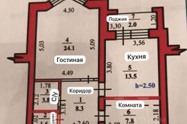 Продается 2-комн. квартира, 61,1 м²
Расположение

